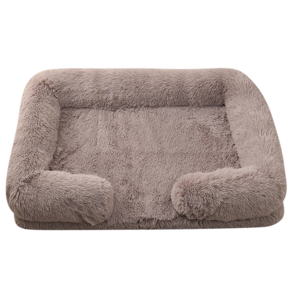 The Ultimate Comfort for Your Pet: Pet Plush Round Winter Warm Bed